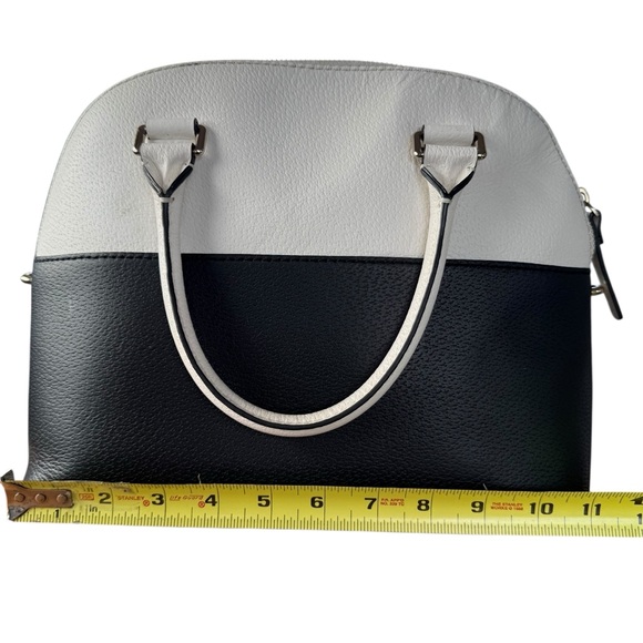 KATE SPADE TWO-TONE BLACK & WHITE SATCHEL - Picture 8 of 10